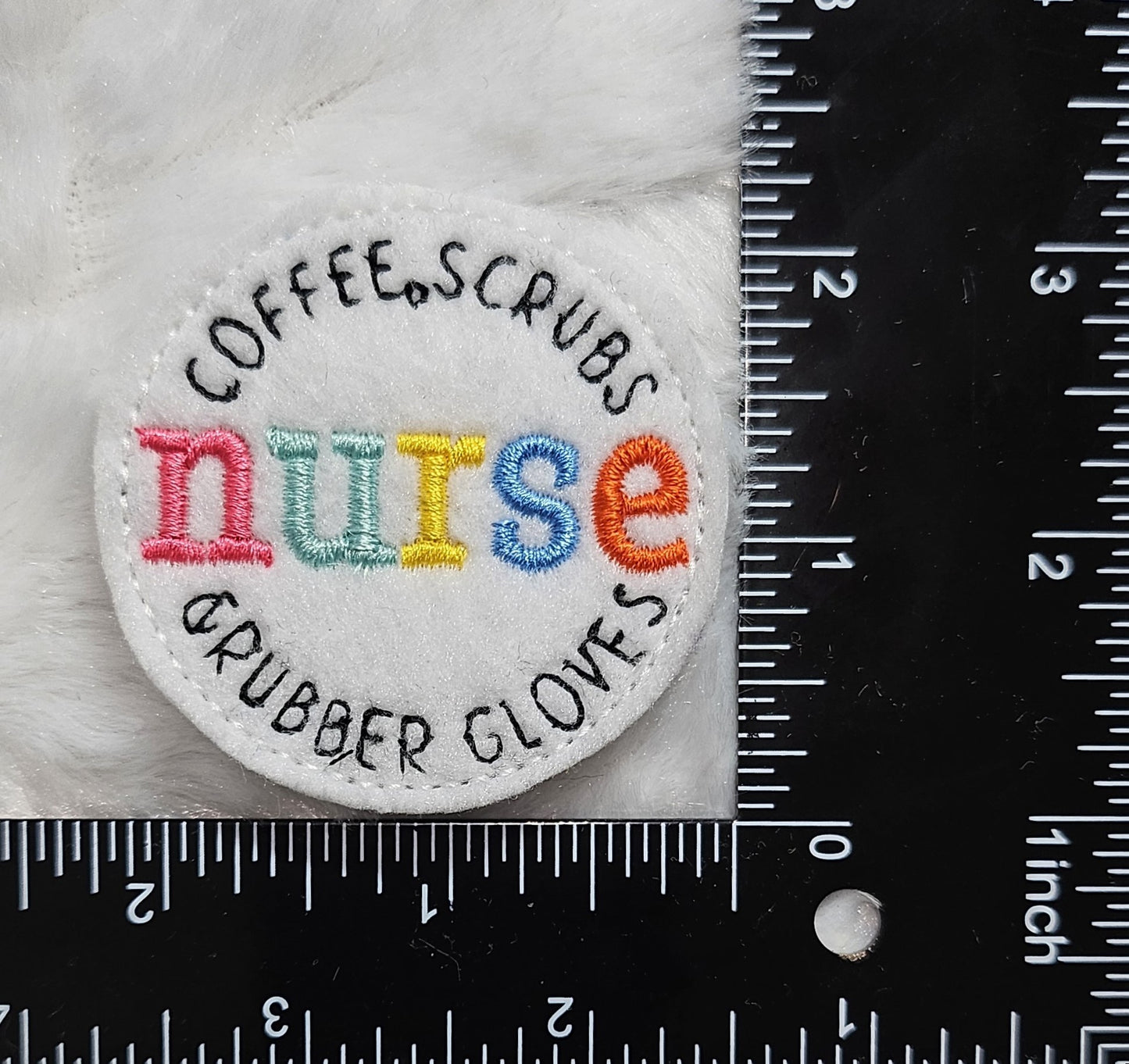 Coffee, Scrubs, & Rubber Gloves Feltie