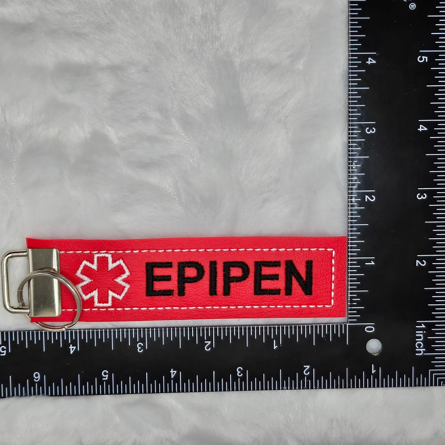 EpiPen Medical Alert Keychain Tag