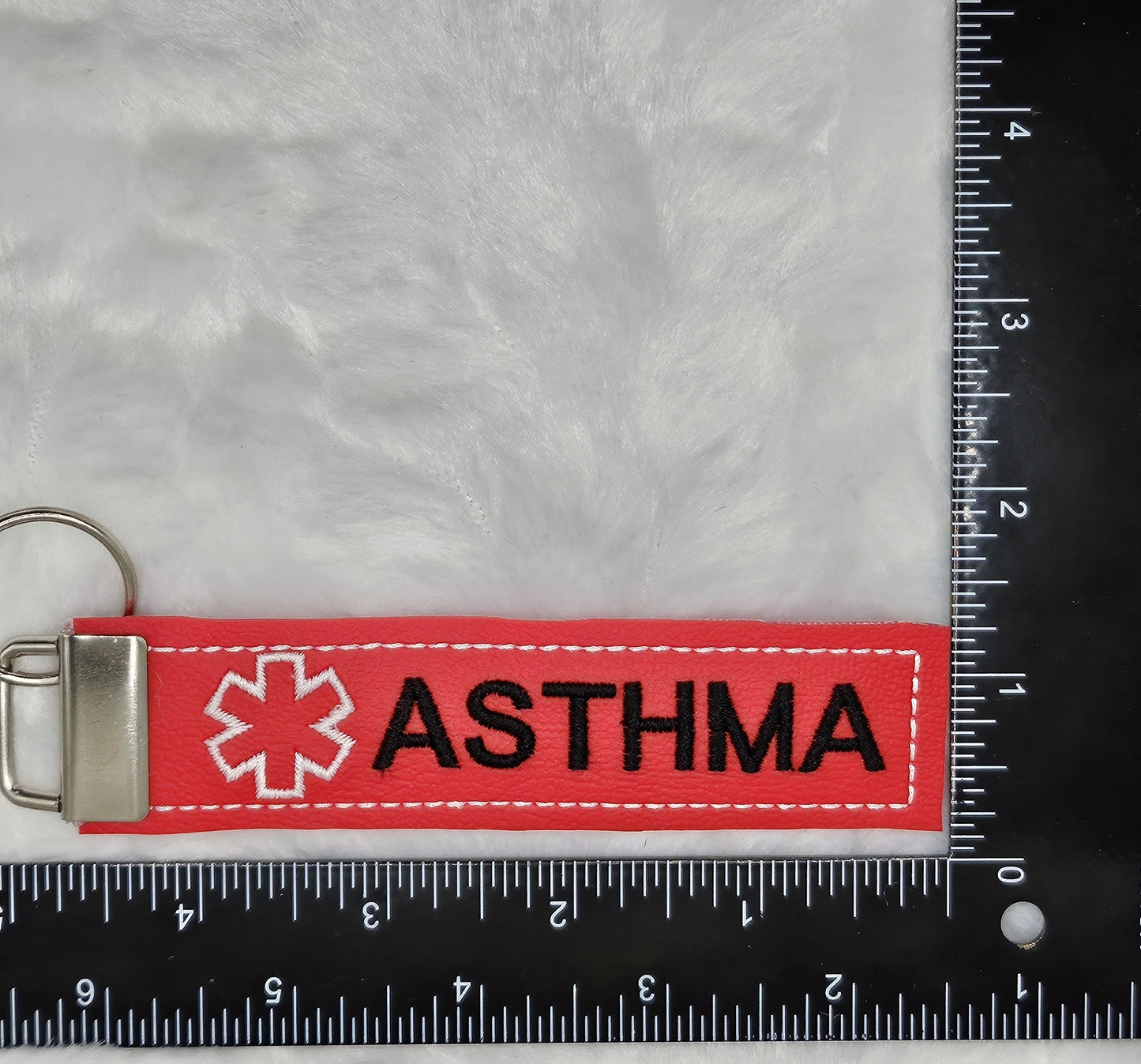 Asthma Medical Alert Keychain Tag