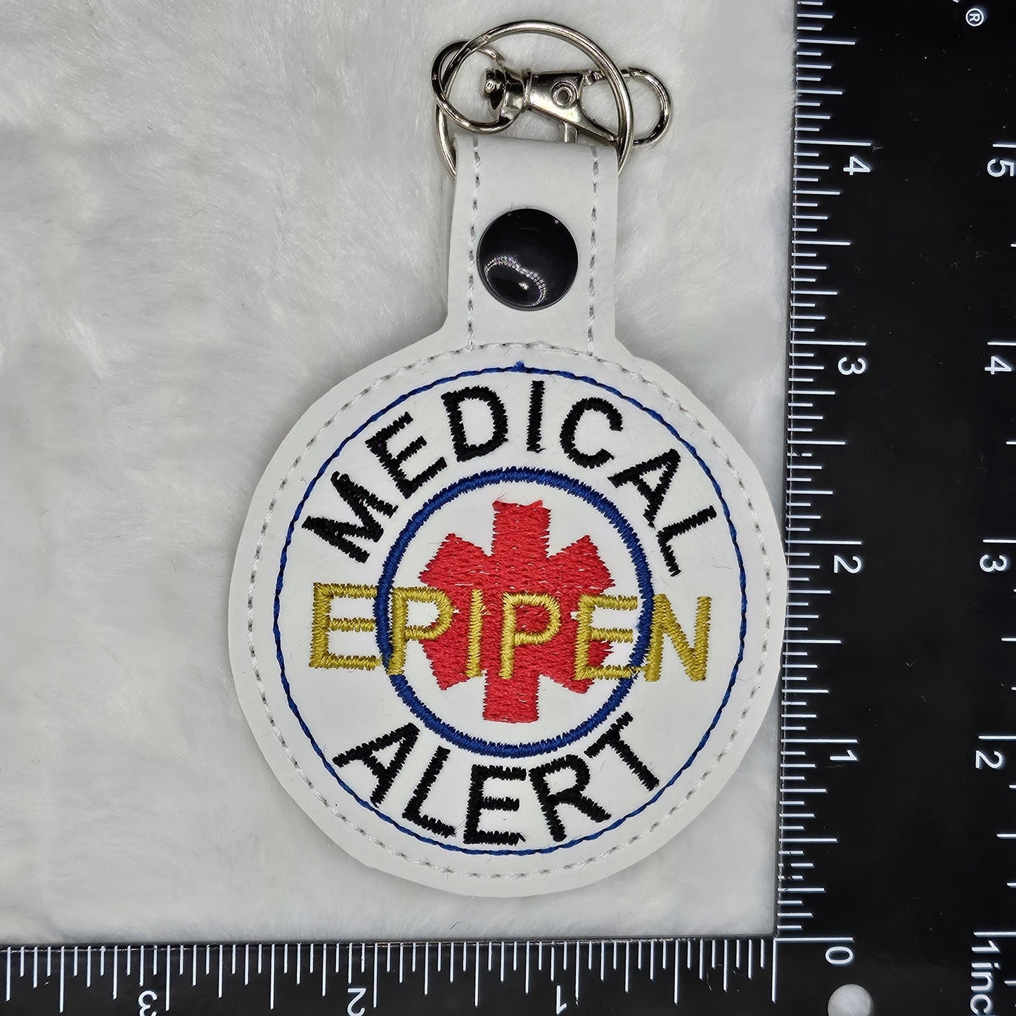 EpiPen Round Medical Alert Keychain