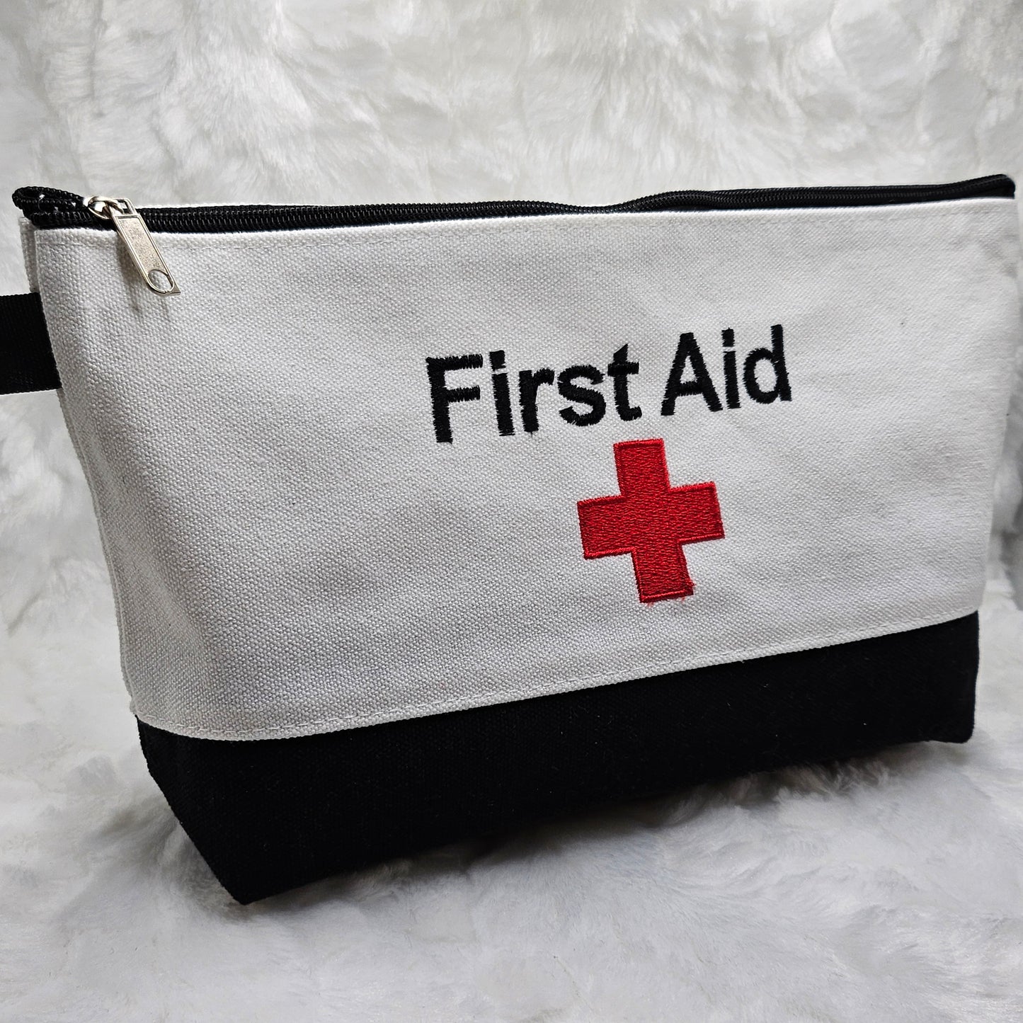 First Aid, Red Cross, Zipper Pouch