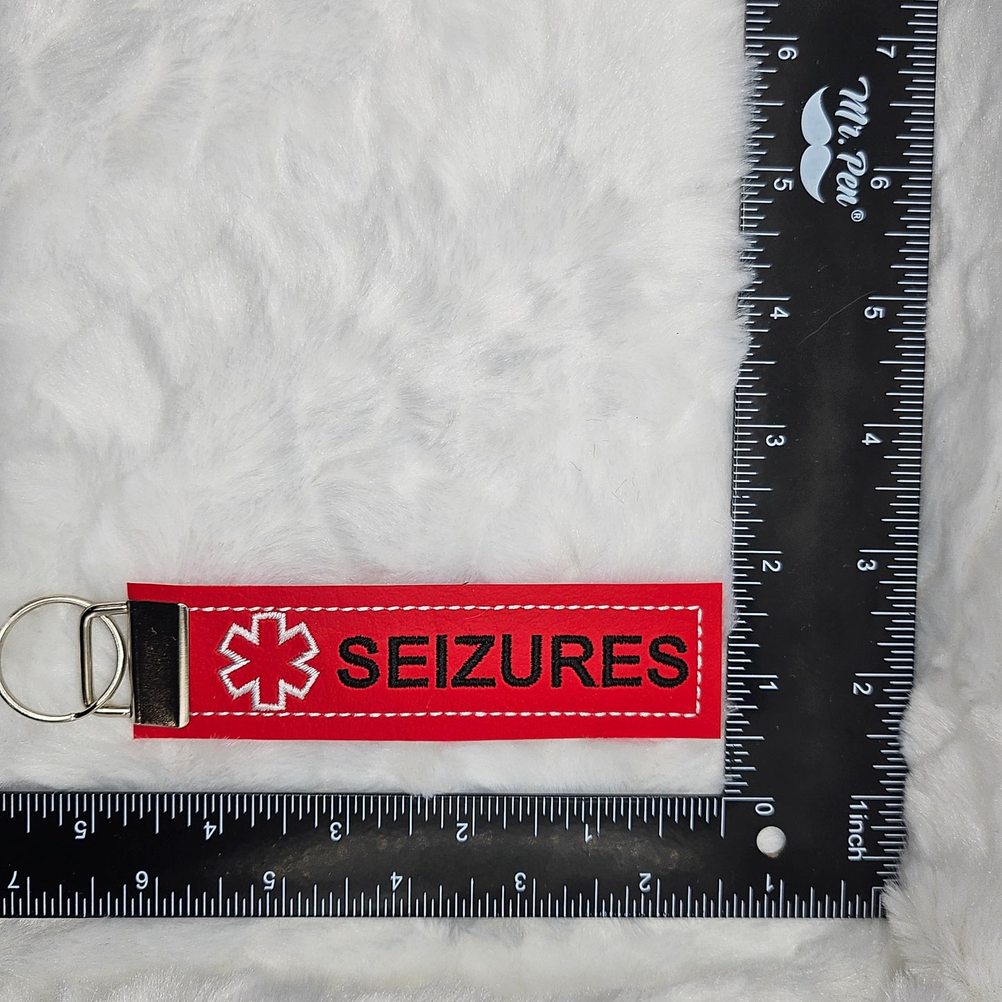 Seizures Medical Alert Keychain Tag