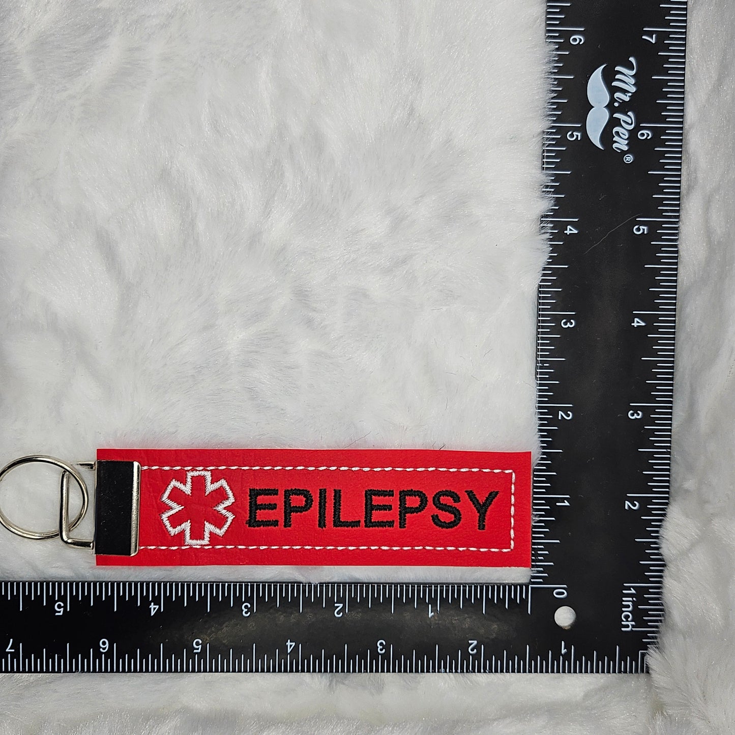 Epilepsy Medical Alert Keychain Tag