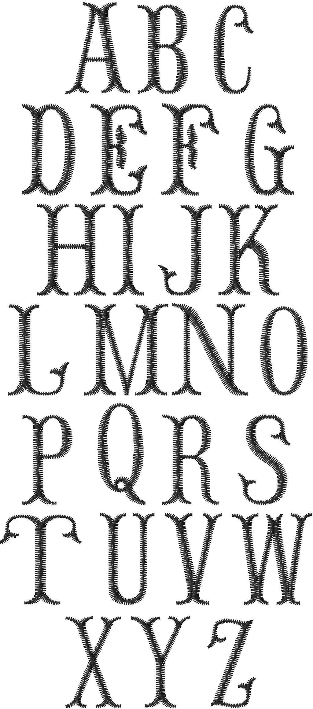 Fishtail Monogram Fabric Covered Buttons