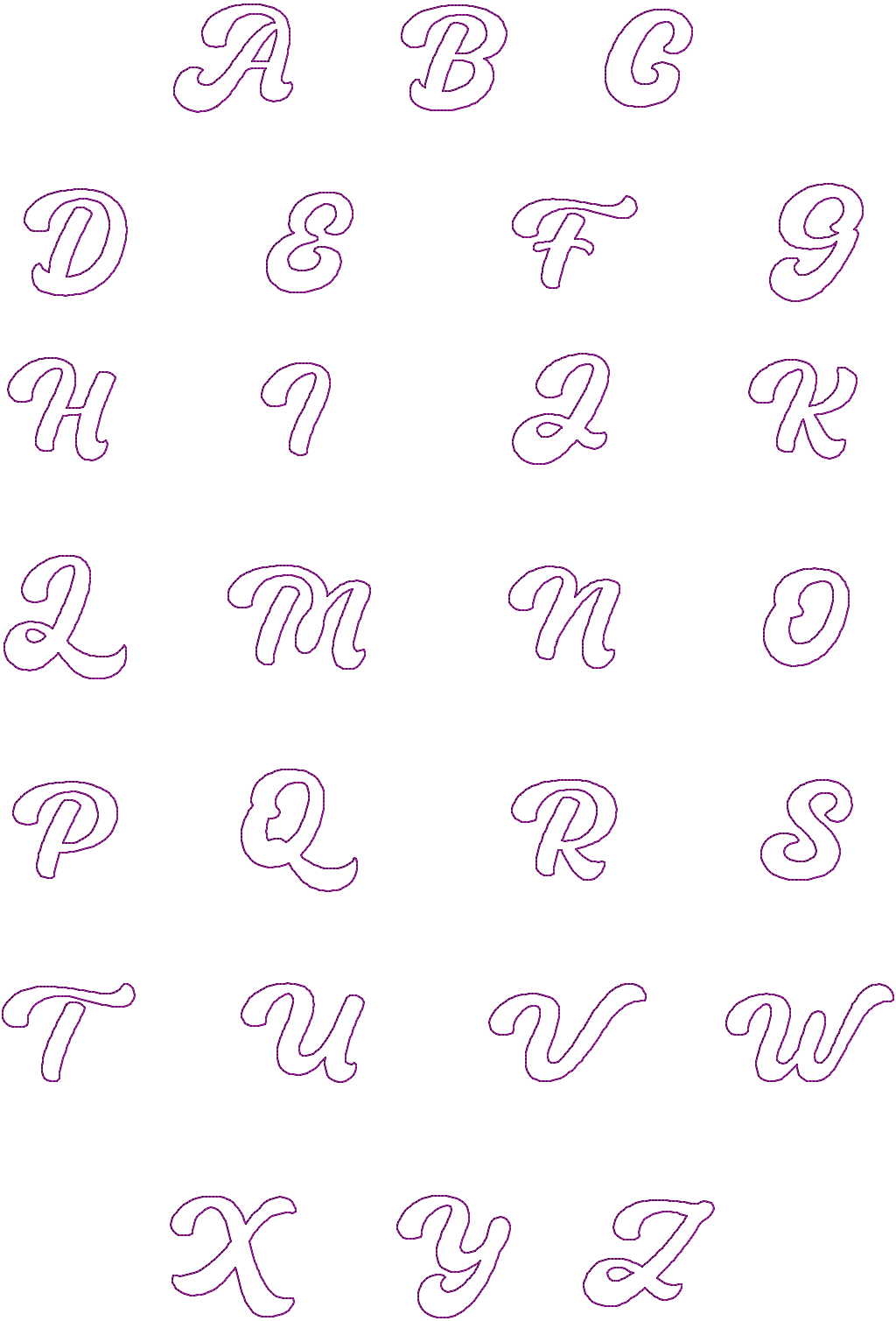 Puffy Initial Keychain 2