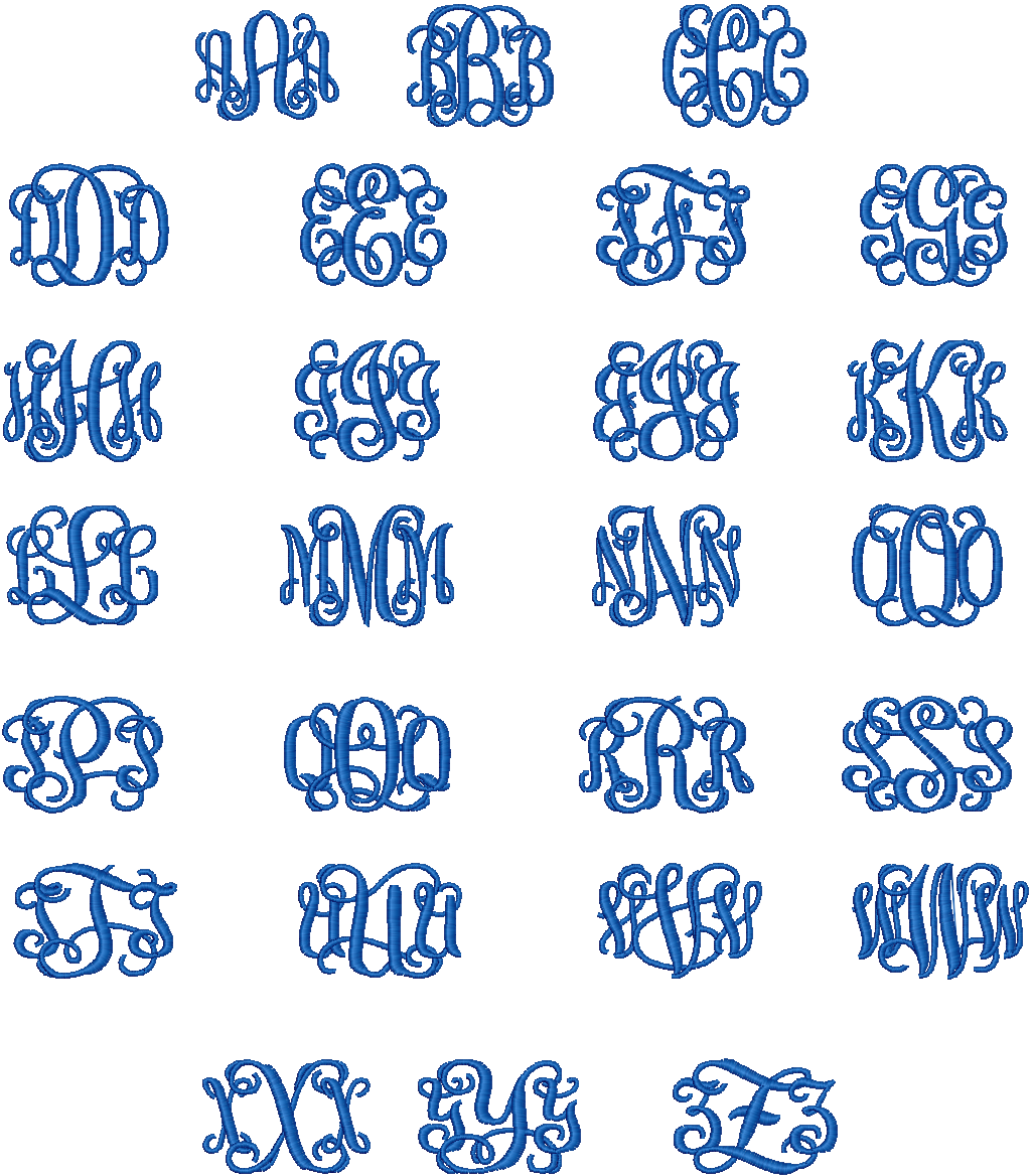 Interlocking Monogram Fabric Covered Button